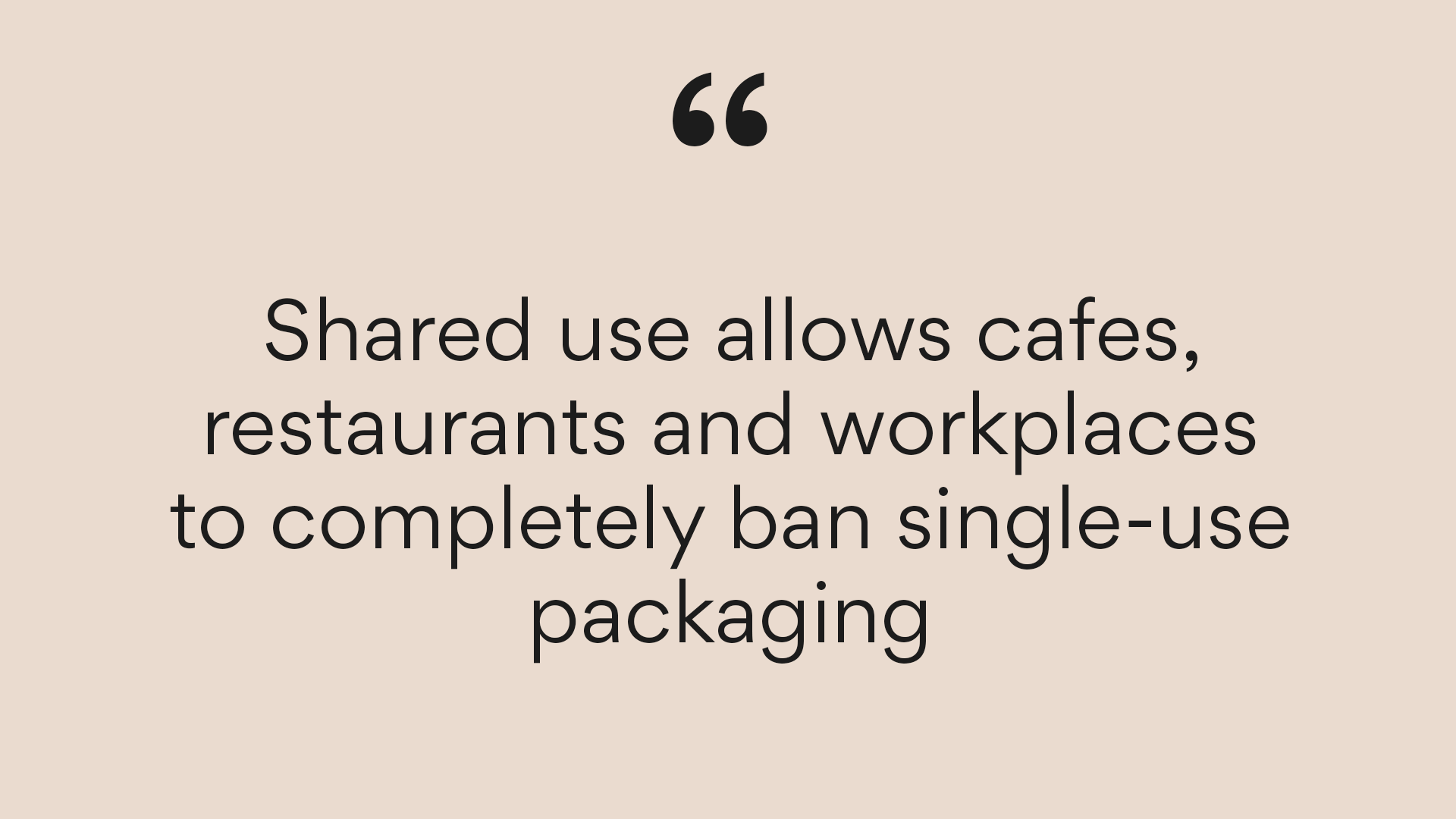 Shared use is Better